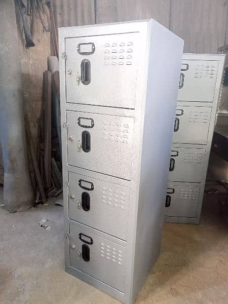 available now (13500) H:53"* W:18"* D:18" four units lockers 2
