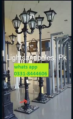 Steel Poles, Solar light Led  ,Decorative lights, Lightsandpoles. pk