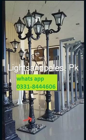 Steel Poles, Solar light Led  ,Decorative lights, Lightsandpoles. pk 1