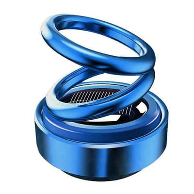 Solar Double Ring Rotating Car Perfume Air Freshener Air Purifier 2