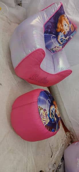 Kids Sofa  Bean Bags with footstool 3