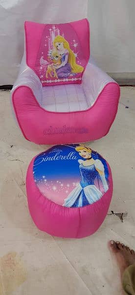 Kids Sofa  Bean Bags with footstool 6