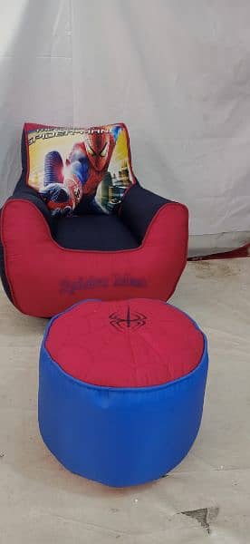 Kids Sofa  Bean Bags with footstool 10