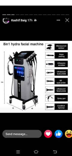 8 in 1 Hydra Facial machines available