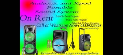 speaker for rent / speaker on rent / sound system on rent