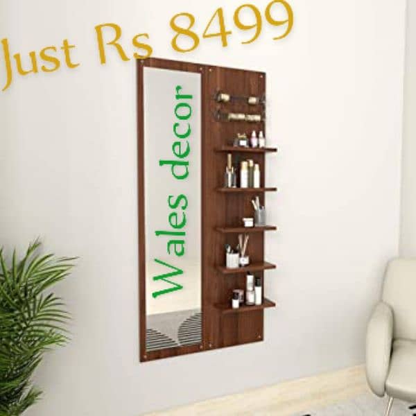 Dressing tables wall mirror and wall shelves mirrors 4