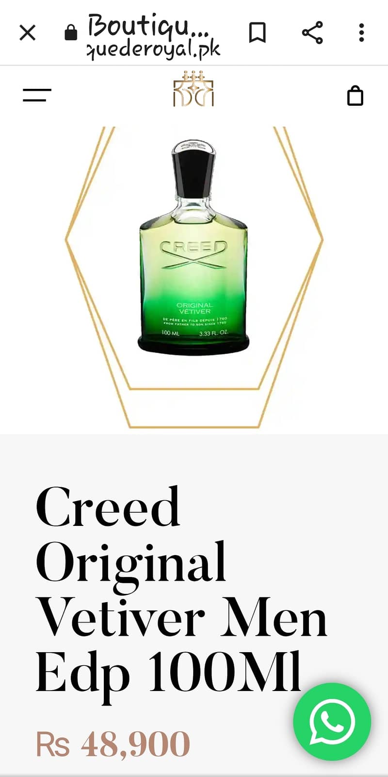 Creed Original VETIVER 120ml 1