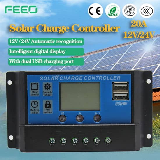 solar panel charge controller 10A 20A 30A 6