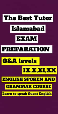 THE BEST TUTOR SERVICE  ISLAMABAD