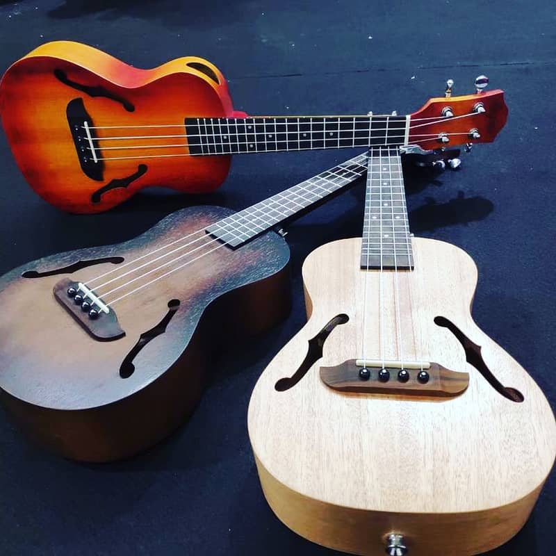Branded ukuleles collection at Acoustica Guitar Shop 0