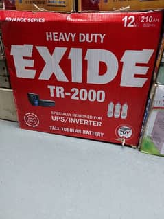Exide Tall Tubular Battery TR 1500 TR 1800 TR 2500 0