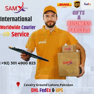 DhL Fedex Ups via dubai and pk