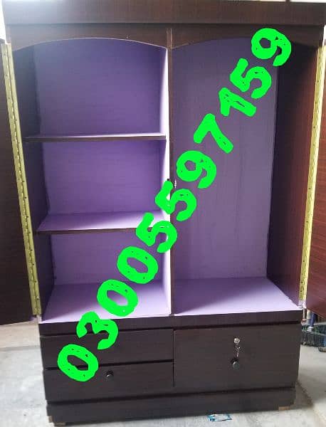 wardrobe almari cupboard 6ft hanger furniture dining hostel storage 4