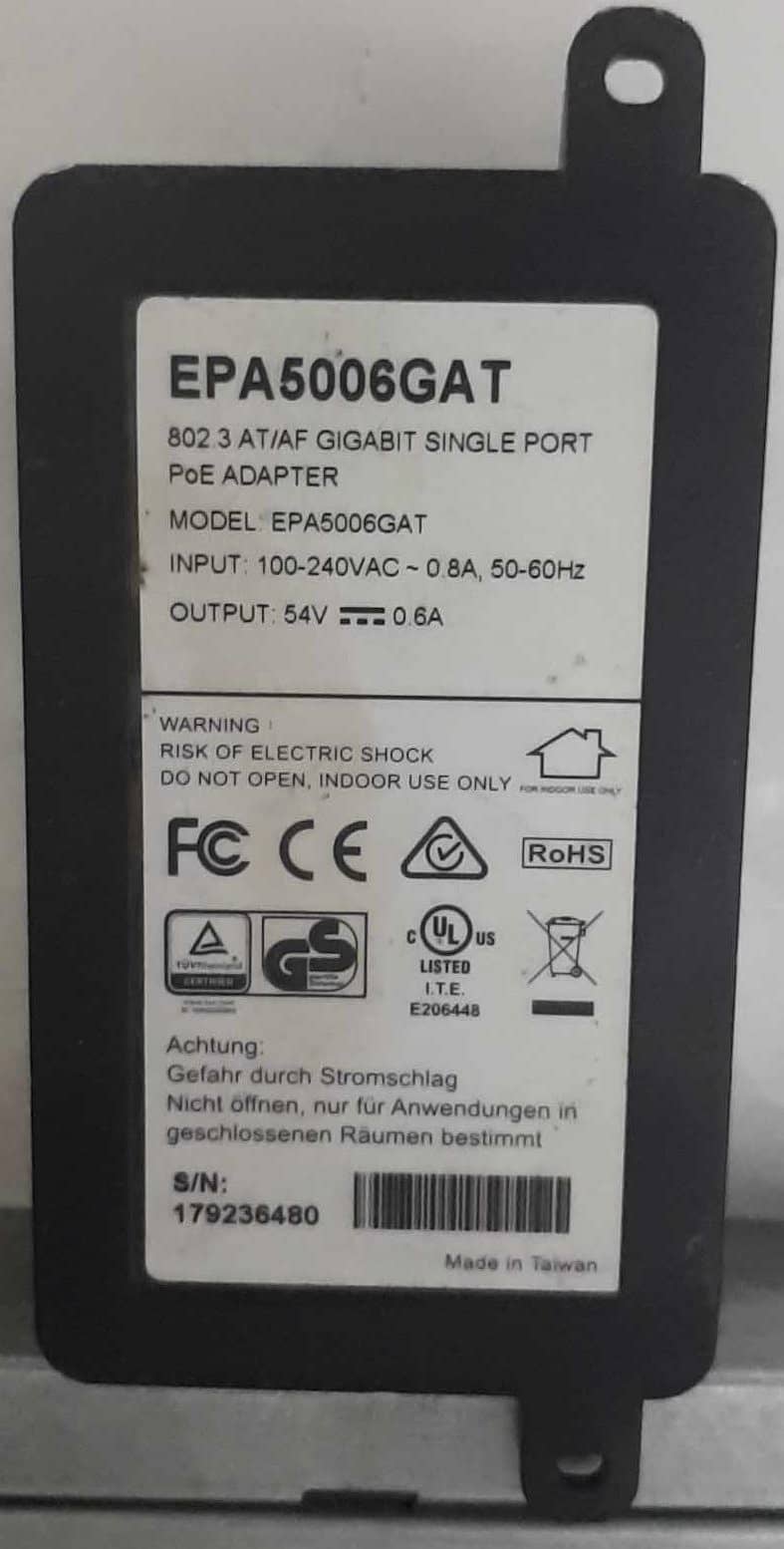 Engenius 801.3 AT/AF Gigabit Single Port PoE Adapter 1