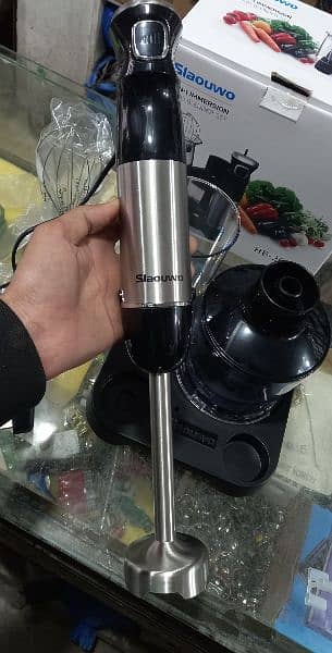IMPORTED SLAOUWO 5-in-1Hand Blender set stainless Steel body 6