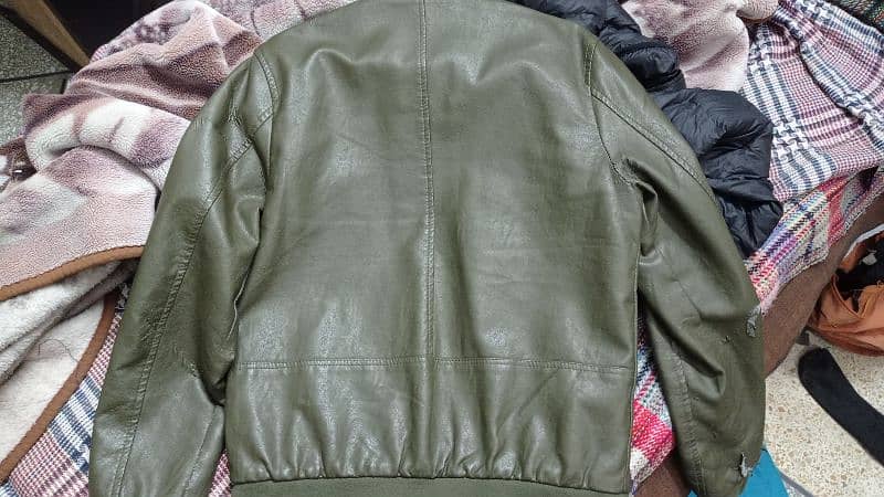 HIPSTER Leather jacket (green , aircraft 2014) size: Large (L) 1