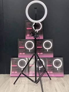 3 Colours Shades Ring Light With 7 Feet Adjustable Stand