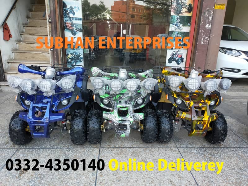 2024 Model Box Packed 125cc ATV QUAD With Reverse Gear Delivery In All 0