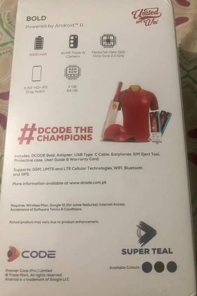 DCODE BOLD MOBILE : Brand New/Pin-Pack (4GB-64GB) 2