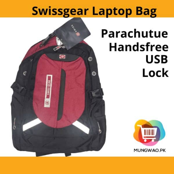 Hp, dell waterproof leather bag with usb, handsfree and parachute 0