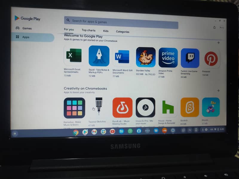 Samsung chrombook with android os 4