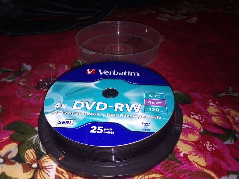 ORIGINAL BLANK VERBATIM DVD-RW DISKS - 0