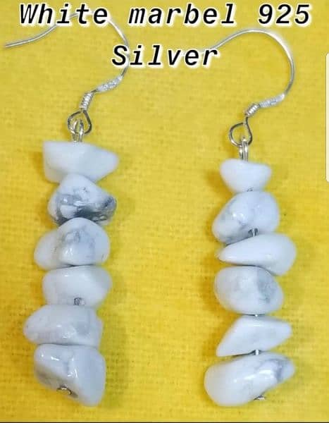 925 Original Silver & Real Stones Earrins 8