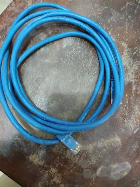Telephone wire RJ11 & Internet wire RJ 45 | TV Cable - Aux Cable 3.5 m 2