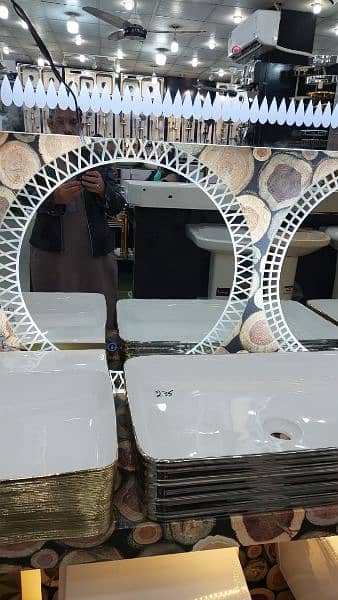 bathroom vanity looking mirror/ Led touch sensor mirror/ light mirror 2