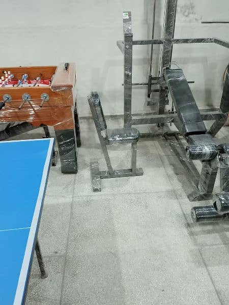 bench press chest multi bench dumbbell pullup bar multigym stand plate 4