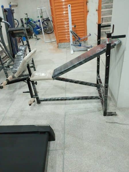 bench press chest multi bench dumbbell pullup bar multigym stand plate 7