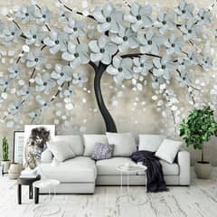 3D Wallpaper. canvas sheet. 10 years warranty. water proof sheet 0