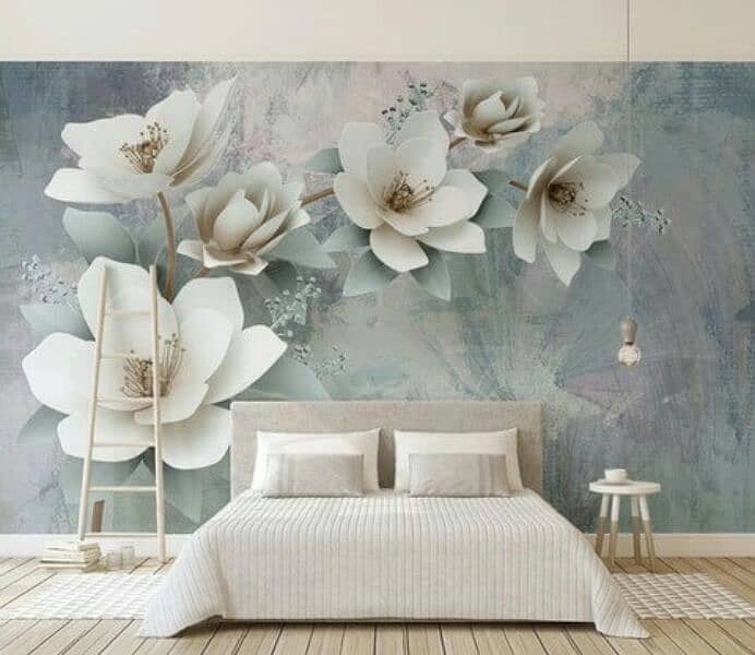 3D Wallpaper. canvas sheet. 10 years warranty. water proof sheet 5