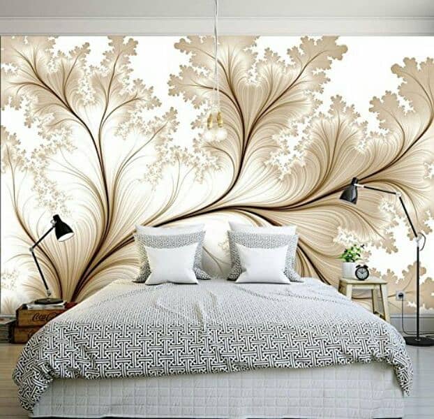 3D Wallpaper. canvas sheet. 10 years warranty. water proof sheet 7