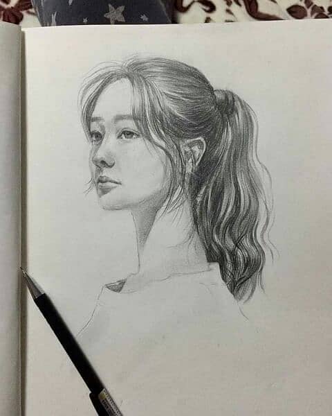 pencil sketch \ portrait 1