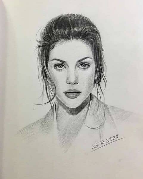 pencil sketch \ portrait 6