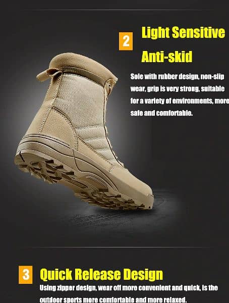 Long Outdoor Boots Breathabqle Desert Hiking DMS 8