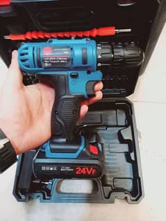 24VF Cordless drill with Tools double lithium battery