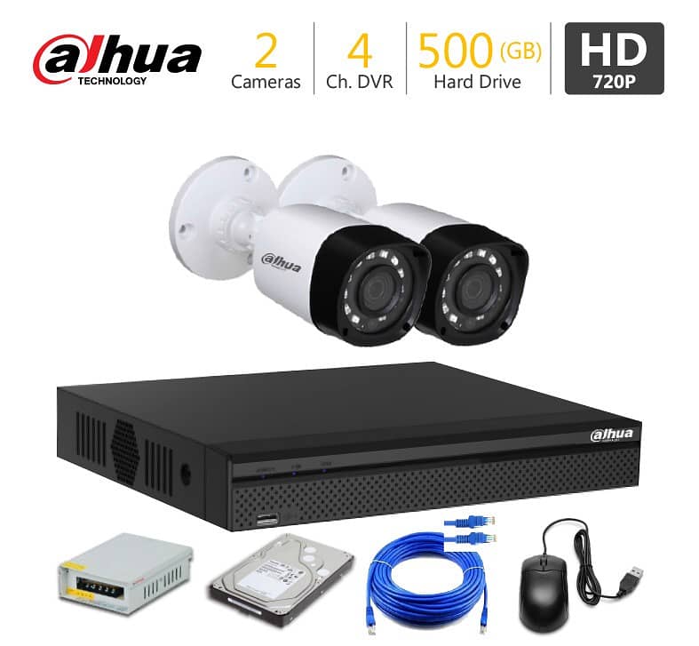 2MP 2 CCTV cameras with installation and maintenance 10