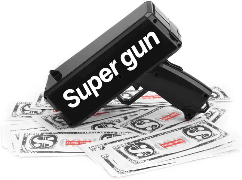 Cash Gun Supreme Money Rain Gun For Wedding Celeberation Free 100 Note 1