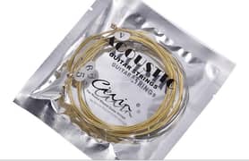 6 Wires Metallic Acoustic Guitar Strings Set - Price Updated