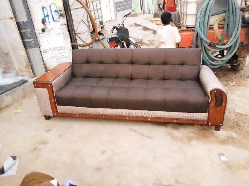 SOFA CUM BED WITH ARM REST 13