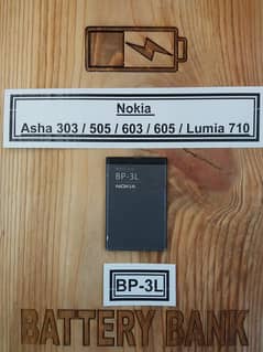 Nokia BP-3L BP3L Nokia Battery BP-3 Lumia 710 Asha 603 / 505 Battery 0