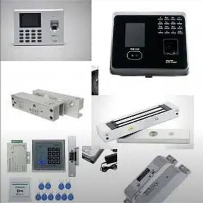 fingerprint face card electric door lock access control system 0