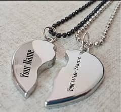 Customize Name Heart locket gift for couple