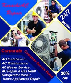 ALL Types of Split Inverter AC and Fridge Repairing Services