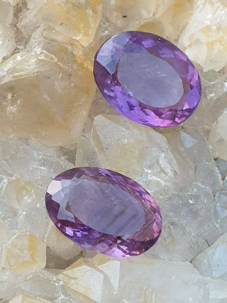 amethyst stone two pieces 19