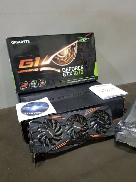 Nvidia Geforce GTX 1070 G1 Gigabyte 8(GB) OC Edition 3 Fan 1