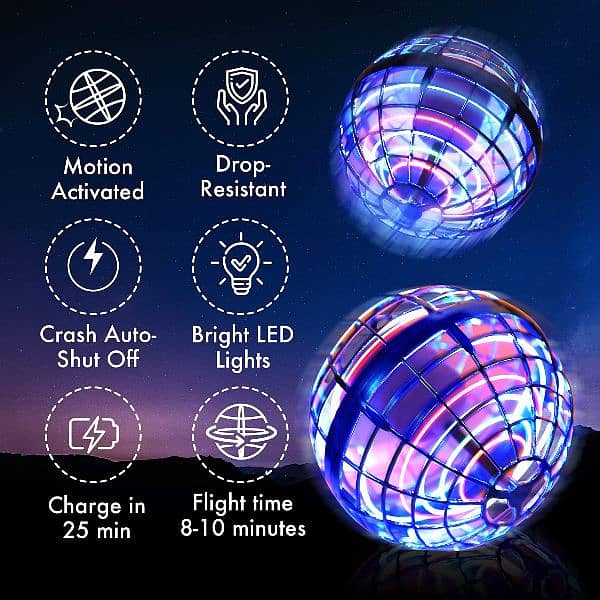 Flying Ball Toys - Flying Orb Magic Hand Controlled Flying Fidget Spin 2