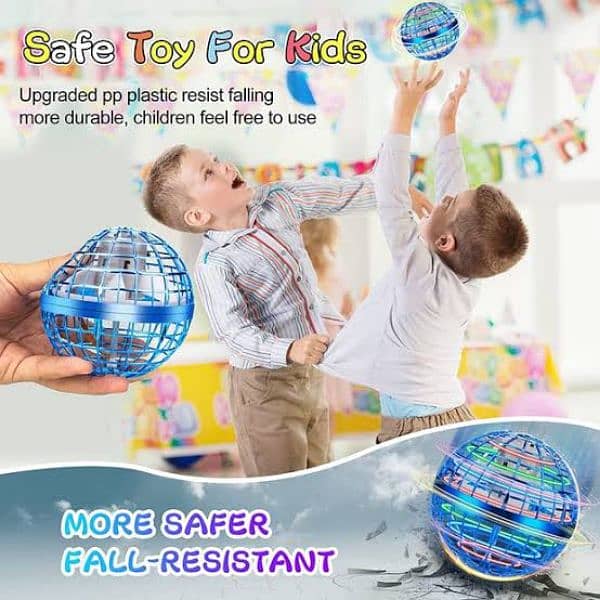 Flying Ball Toys - Flying Orb Magic Hand Controlled Flying Fidget Spin 6